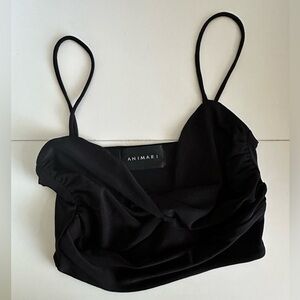 Animari black crop top